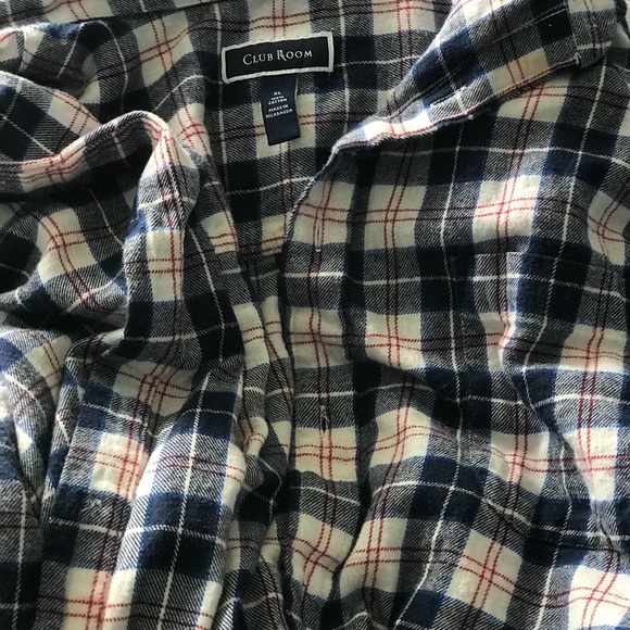 WHITE/BLUE FLANNEL! Men’s (BUT BEST FOR LADIES) - Picture 2 of 3